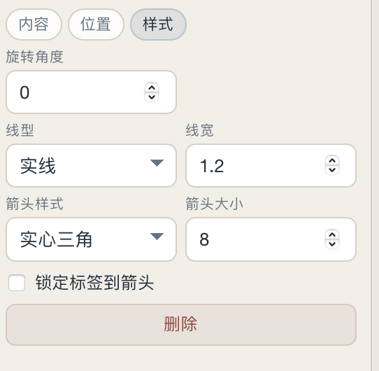 SmartPlot arrow style panel screenshot